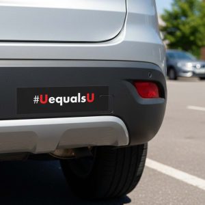 U Equals U HIV Awareness Bumper Sticker